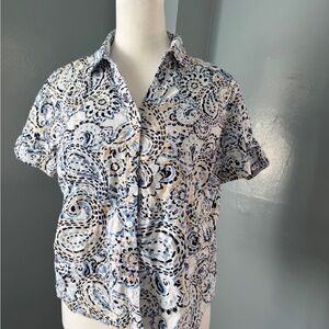 Erika Multicolor Abstract Button-Up Shirt